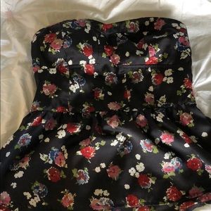 Floral Strapless Peplum American Eagle